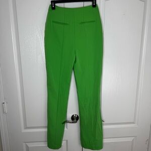 Topshop Green Pleated Women's Trousers